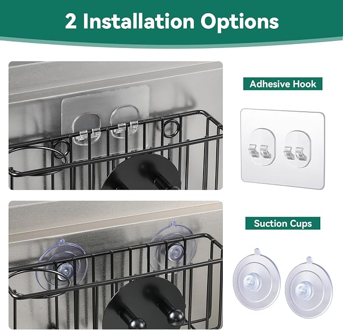 3-IN-1 Multiuse Sponge Holder for Kitchen Sink, Sponge Caddy for Scrub - Image 3