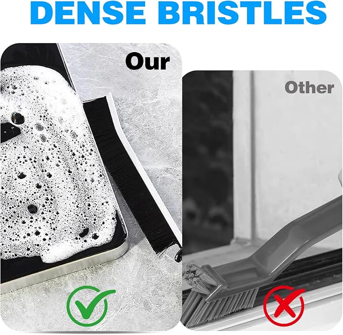 Multi-Purpose Hard Bristle Brush Set, Crevice Cleaning Brush Kit - Image 7
