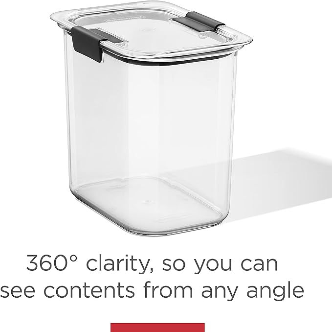 Rubbermaid Brilliance Food Storage Container, Airtight | Clear/Grey | - Image 6