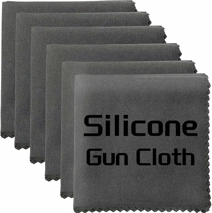 Silicone Gun Cleaning Cloth, Reusable Microsuede Cleaning/Polishing Wipes Towels by Miaozhun