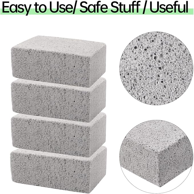 8 Pack Grill Brick & Griddle Stone Cleaning Block, Pumice Stone - Image 3