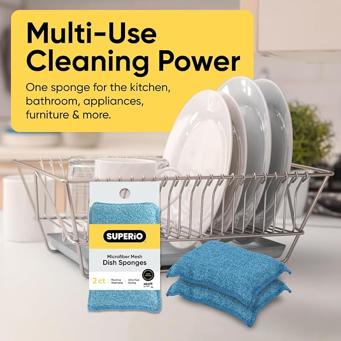 Miracle Microfiber Scrubbing Sponge, Pan and Dish Washing, Super Absorbent and - Image 7