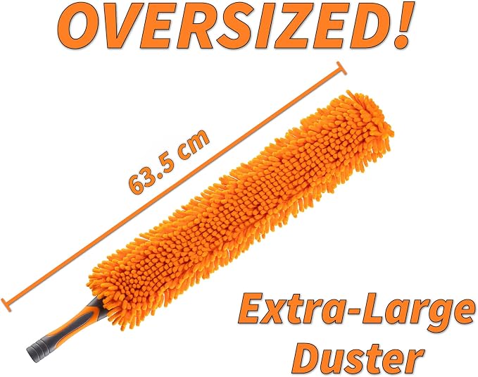 Long Handle Duster for Cleaning // Extendable Microfiber Duster - Image 2