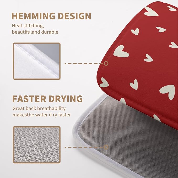 Valentine's Day Love Heart Dish Drying Mat - Image 4
