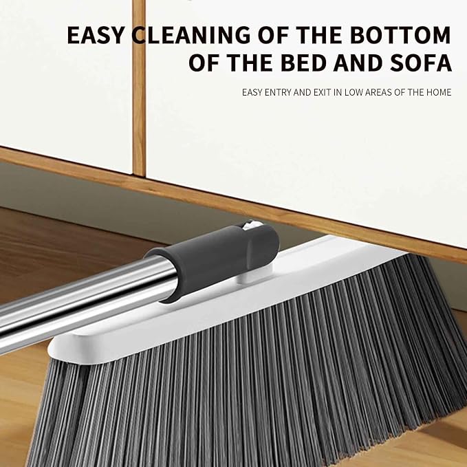 Broom and Dustpan Set Widened Thickened, Folding Dustpan - Image 4