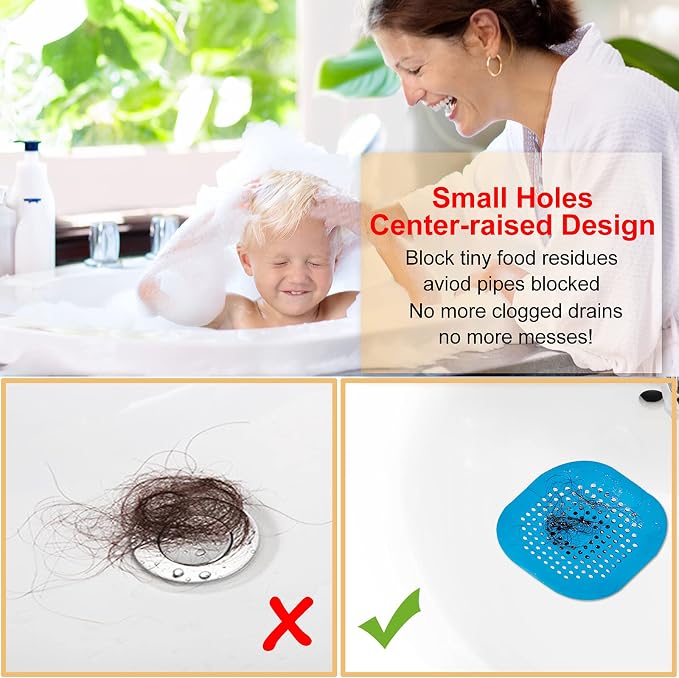 Hair Drain Catcher, Square Drain Cover - Image 3