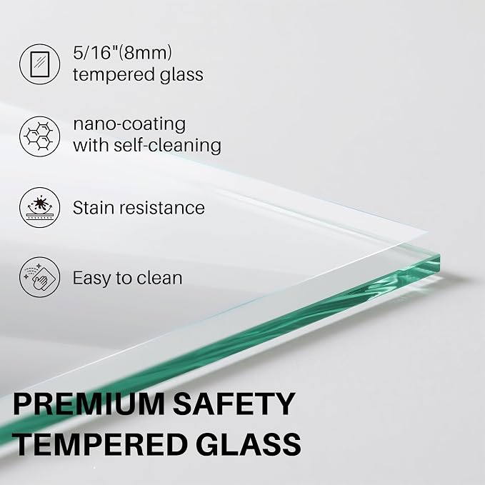 WinZo Frameless Shower Door 56-60 in W x 75 in H, Sliding Shower Door - Image 6