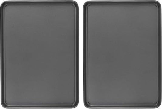 GoodCook Everday Nonstick Carbon Steel 15” x 21” Baking Sheet Set, 2 Pack – by GoodCook