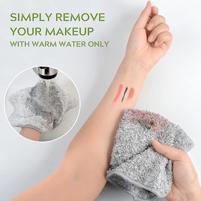 SINLAND Microfiber Face Cloths Highly Absorbent Washcloths Soft Feel Fingertip - Image 5