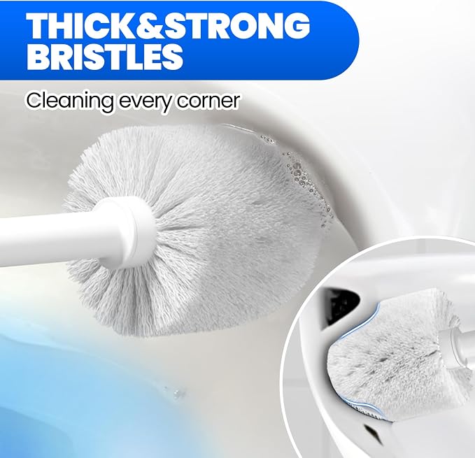 2 in 1 Toilet Brush and Plunger Set, Extended Handle Plunger, Toilet Bowl Brush - Image 6
