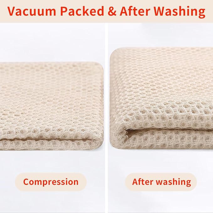 Homaxy 100% Cotton Kitchen Towels and Dishcloths Set, 12 x 12 Inches and 13 x - Image 8