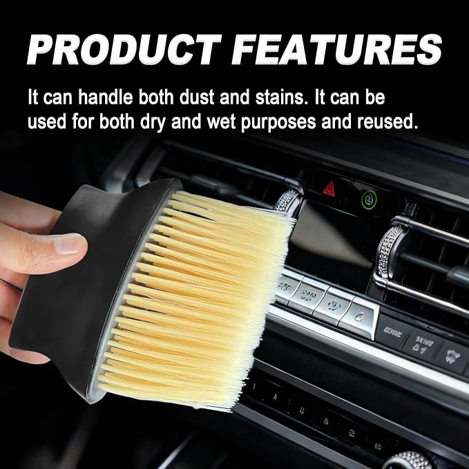 Car Detailing Brush with Ultra Soft Bristles Automotive Interior Cleaning and - Image 5