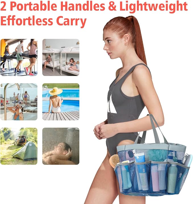 F-color Mesh Shower Caddy Portable - Image 4
