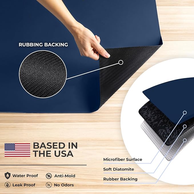 Dish Drying Mat Super Absorbent – 24" x 16" Coffee Mat - Image 6