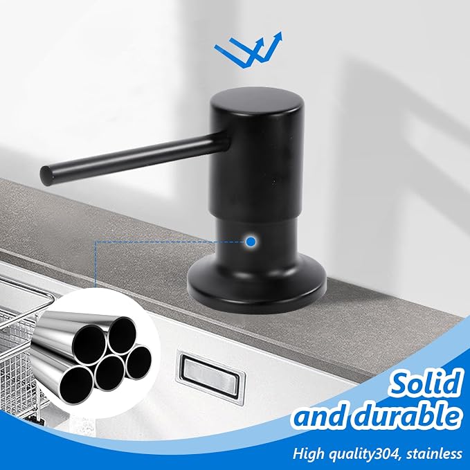 Soap Dispenser for Kitchen Sink Built in Sink Soap Dispenser, Countertop Soap - Image 5