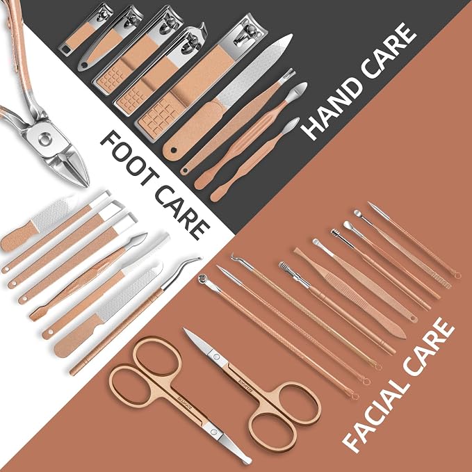 Manicure Set 30 in 1 Nail Clippers Set, Nail Manicure Kit - Image 6