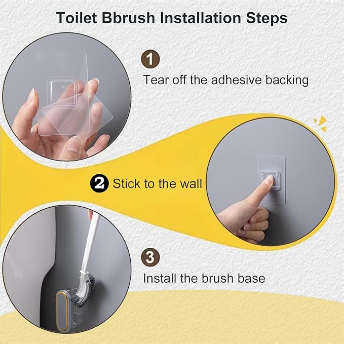 Curved Toilet Brush and Holder Set 2 Pack - Image 9