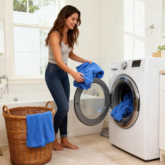 SHENLI 30Pack Edgeless Microfiber Towels - Image 6