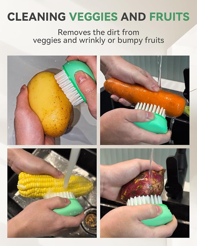 SXhyf Vegetable Brush Scrubber for Food Potato Scrubber, Dishwasher Safe Veggie - Image 5