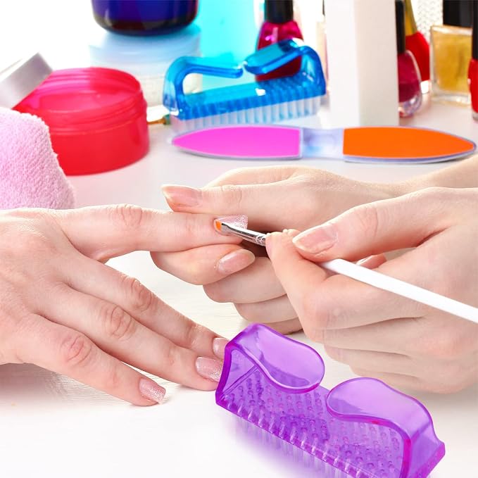 12Pcs Handle Grip Nail Brush, HOFASON Nail Brush - Image 6