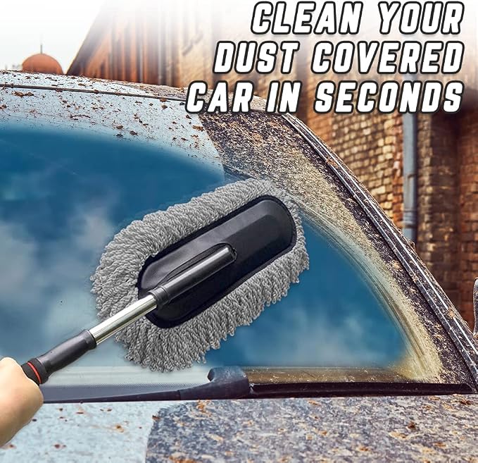 Microfiber Car Duster Cleaning and Car Dash Brush Supplies - Image 2