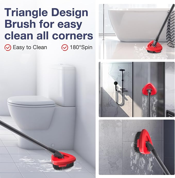 2 Pack 2-Tank Spin Mop Scrub Brush Head Replacement - Image 6