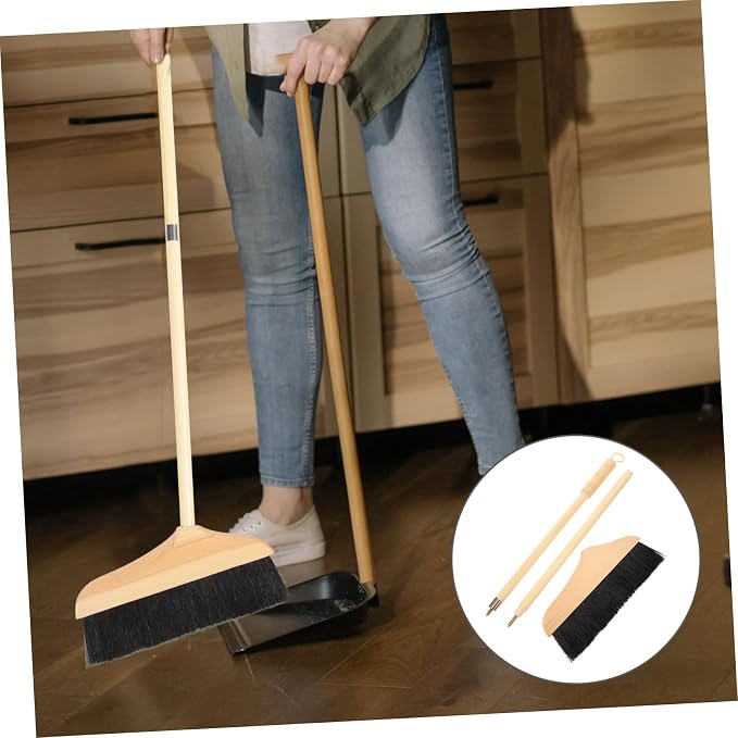 minkissy Indoor Floor Broom Soft Bristle Push Broom Heavy Duty - Image 8