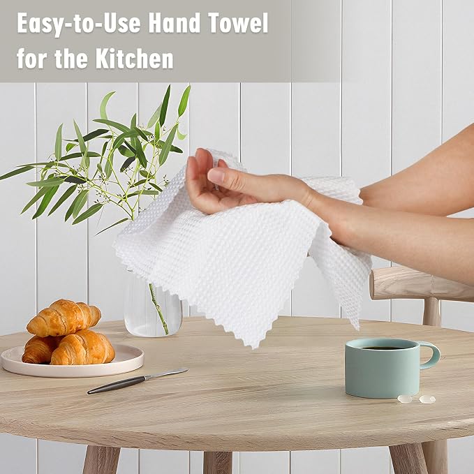GLIMGLINT Waffle Weave Microfiber Towel, Lint Free Microfiber Cleaning Cloth - Image 6