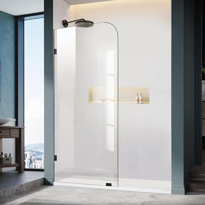 Frameless Shower Door, 5/16" Glass Shower Doors by ELYXIAN