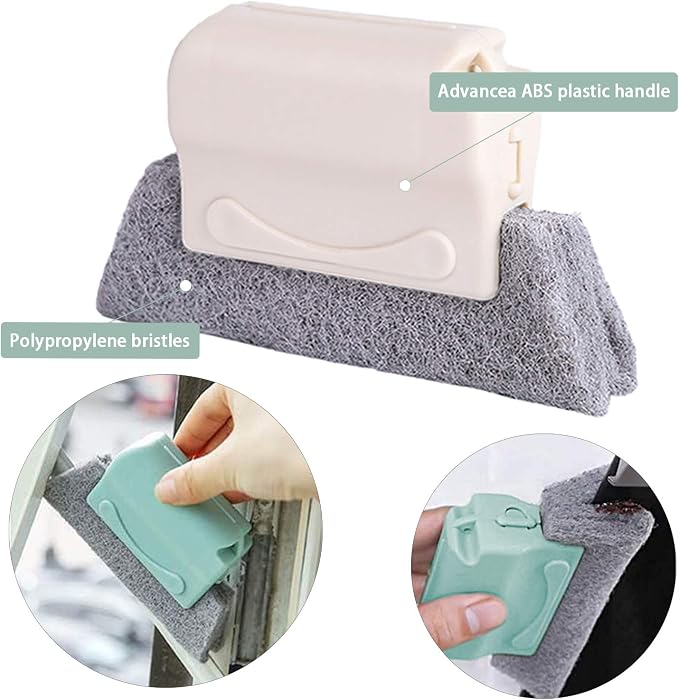 8 Pcs Hand-held Groove Gap Cleaning Tools, Door Window Track Cleaning Tools - Image 2