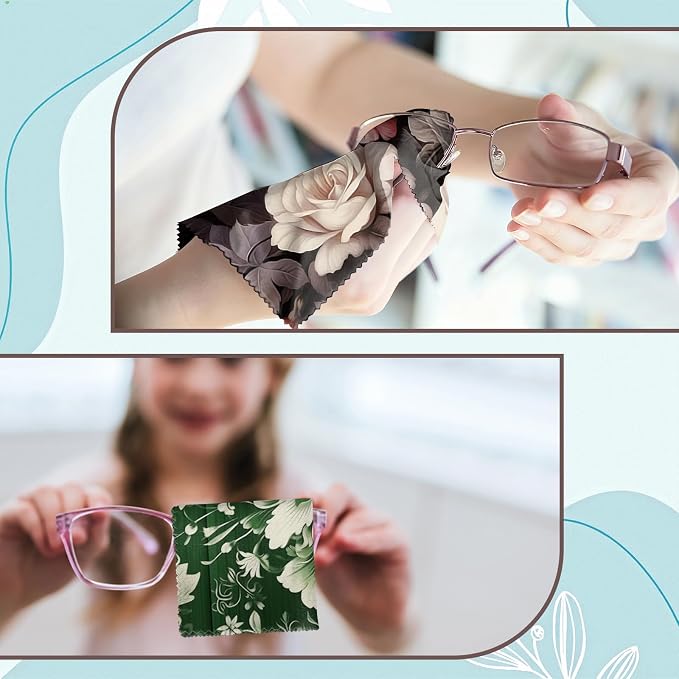 6 PCS Glasses Cleaning Cloth Eyeglass Lens Microfiber Cleaning Cloth Reusable - Image 5