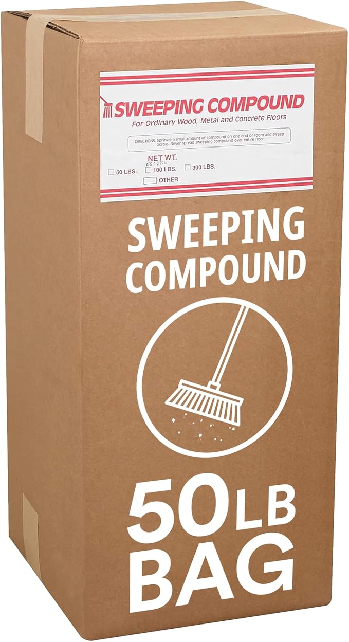 Partners Brand Gritless Floor Sweeping Compound - 50 LB. Bag | Commercial Grade by Partners+Brand