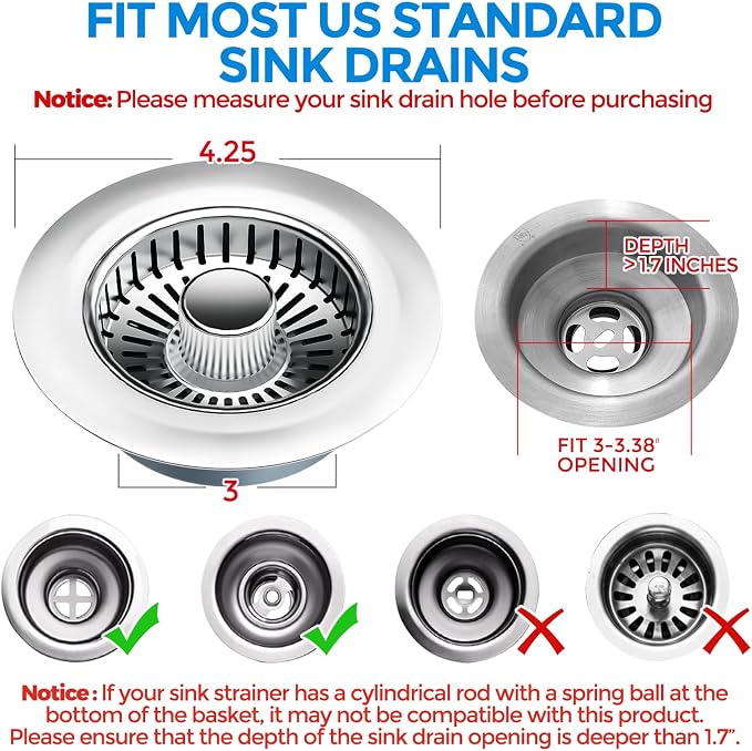 zaa Kitchen Sink Drain Strainer - Image 7