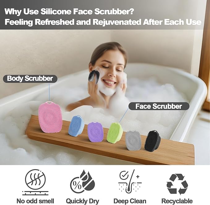 Soft Silicone Body Scrubber, Gentle Like a Hand Exfoliating Your Skin and Build - Image 5