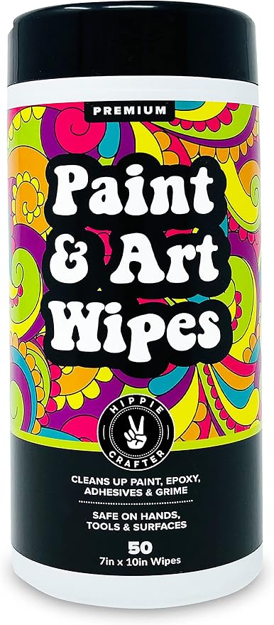 Paint and Art Wipes, Heavy-Duty Cleaner by HippieCrafter