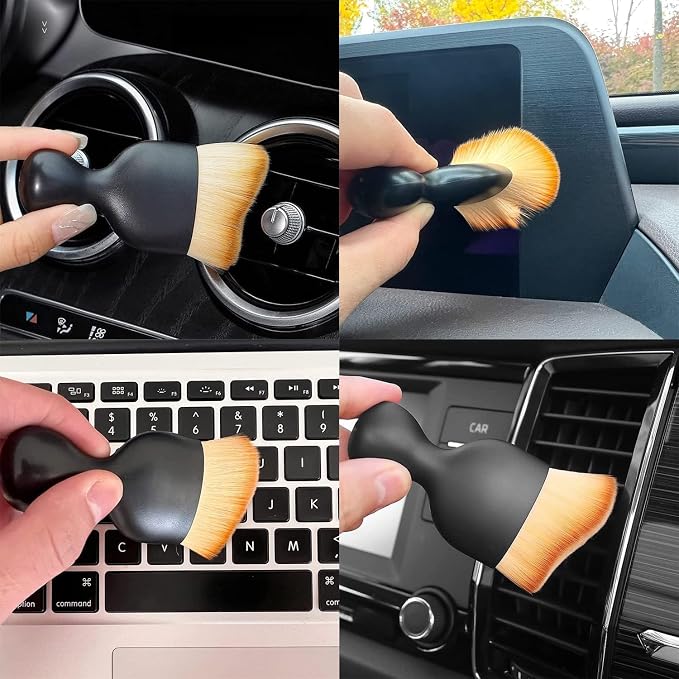 3PCS Car Interior Cleaning Tool, Car Cleaning Brush Interior Dust Collectors - Image 5