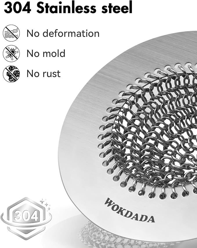 Sink Drain Strainer, Reversible No Clog Mesh Kitchen Sink Drain Strainer - Image 6
