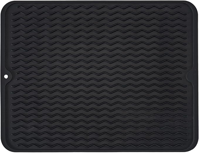 Large 24" x 18" Silicone Dish Drying Mat by MODENGKONGJIAN