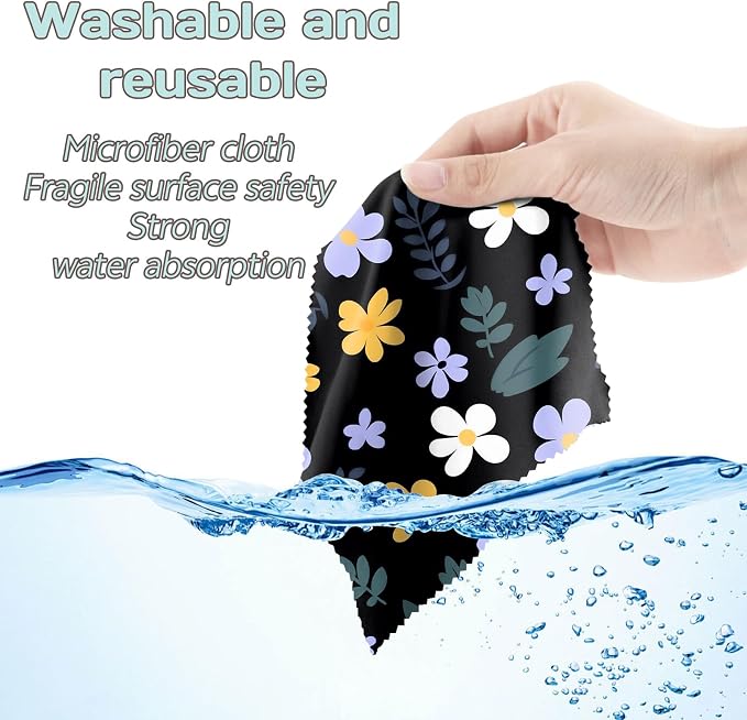 6 PCS Glasses Cleaning Cloth Eyeglass Lens Microfiber Cleaning Cloth Reusable - Image 6