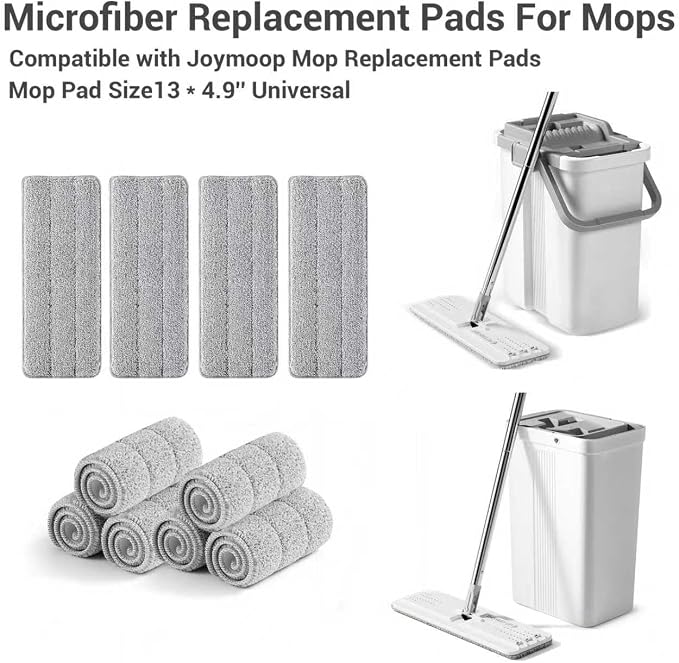 10Pcs Joymoop Mop Replacement Pads, 13 * 4.9'' Universal Mop Pads Mop Head - Image 6