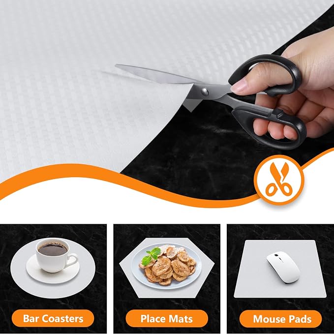 Shelf Liners for Kitchen Cabinets Refrigerator Liners Waterproof Kitchen - Image 3