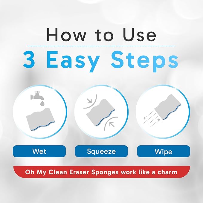 Extra Durable Eraser Sponge – Extra Thick, Long Lasting Magic Melamine Cleaning - Image 7