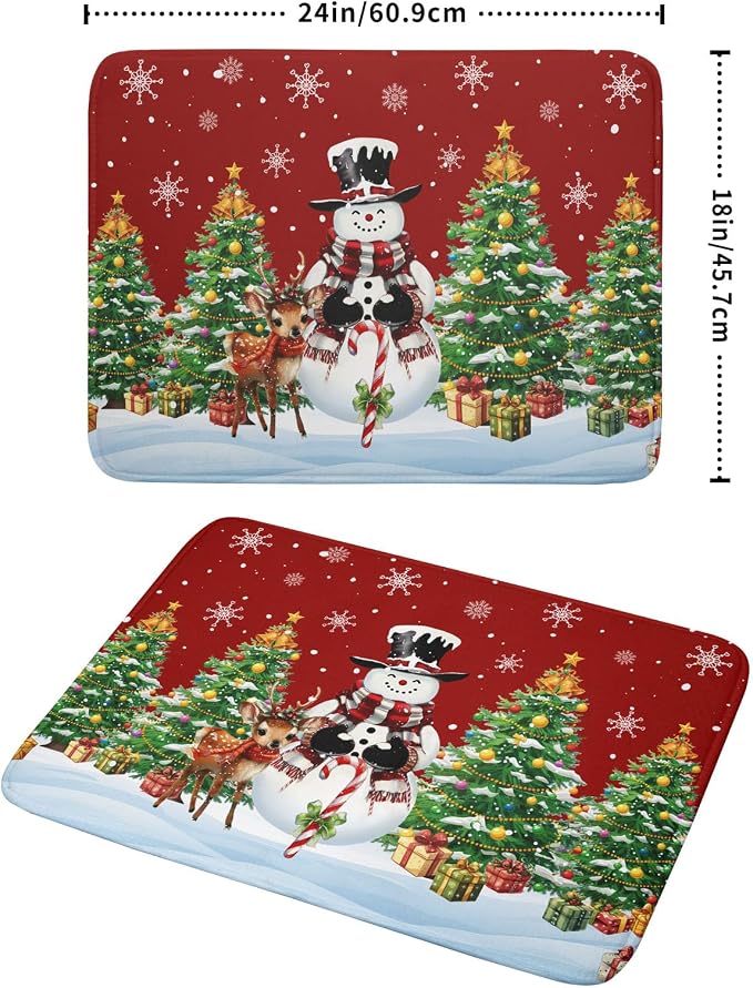 Christmas Snowman Dish Drying Mat - Image 2