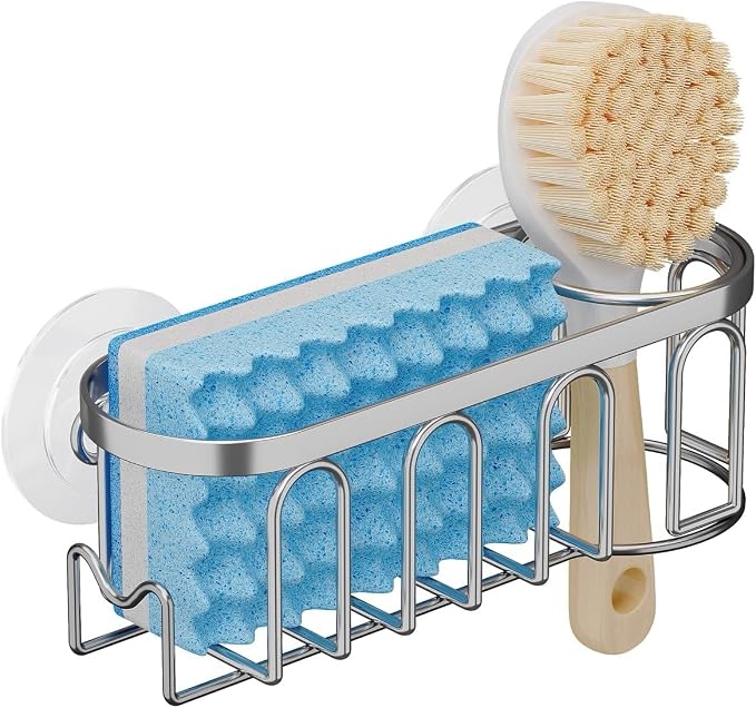 Sink Caddy Sponge Holder for Kitchen Sink 2 Suspension Options, SUS304 by TESOT