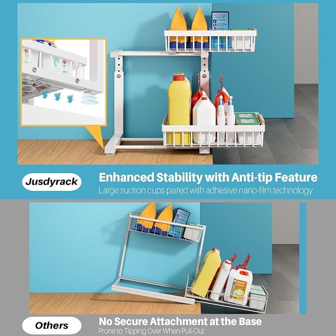1 Packs Under Sink Organizer, Small Shelf - Image 5