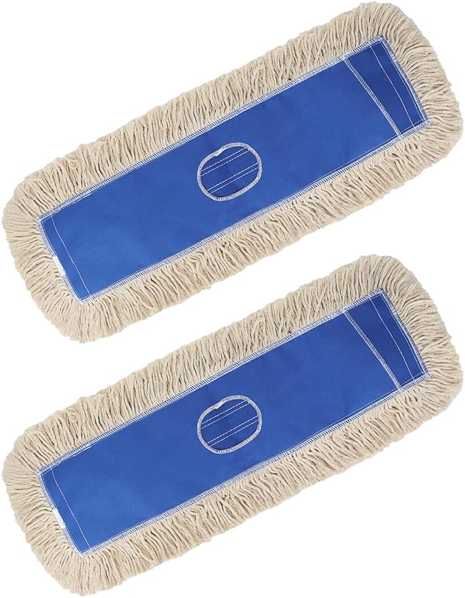 Commercial Microfiber Dust Mop Pad: 24 in Medium Commercial Replacement Mop Head by GreeSuit