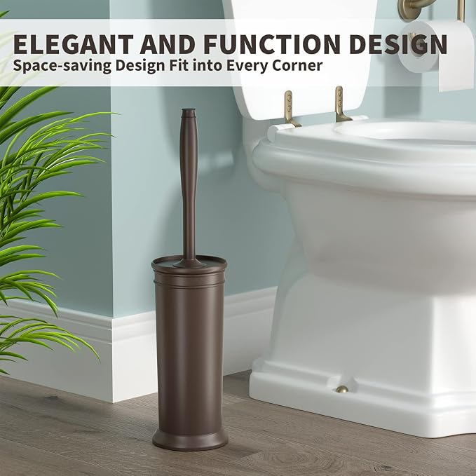 Toilet Brush and Holder 2 Pack, Toilet Bowl Brush - Image 6