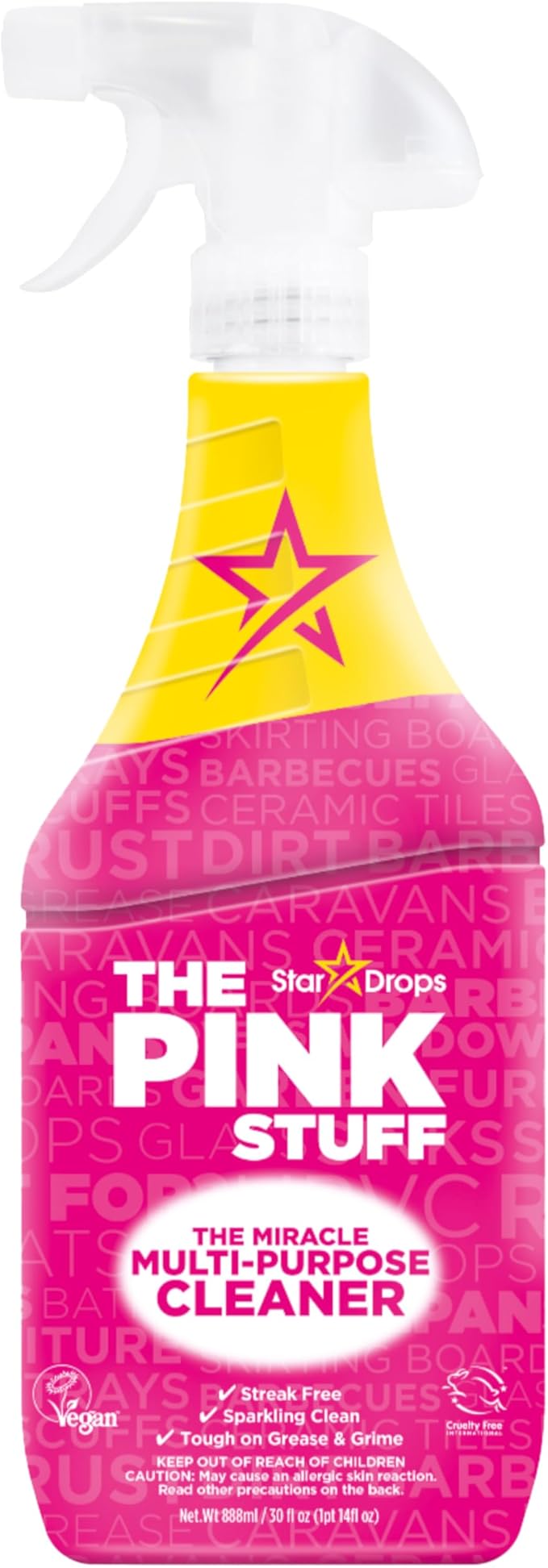 The Pink Stuff Miracle Multi-Purpose Cleaner Spray, 30 fl oz – Now 20% More! by ThePinkStuff