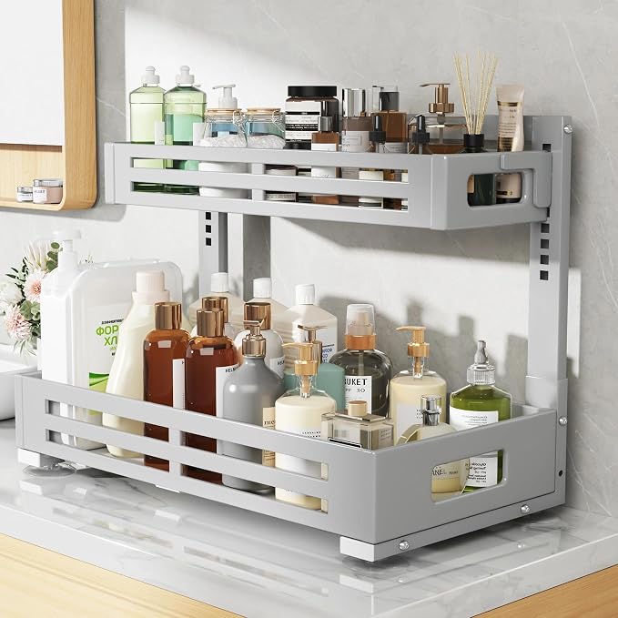 2 Pack 21IN-Depth Under Sink Organizer, Pull Out Cabinet Organizer - Image 5