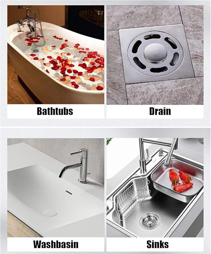 25 Packs - Disposable Shower Drain Hair Catcher 3.94 Inches Square Drain Hair - Image 6